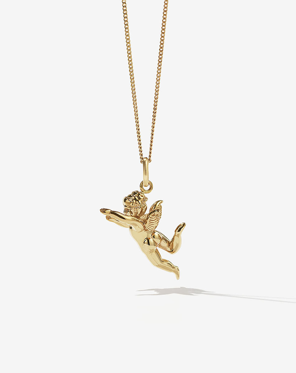 Meadowlark Cherub Charm Necklace