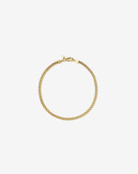 Curb Chain Bracelet | 23k Gold Plated