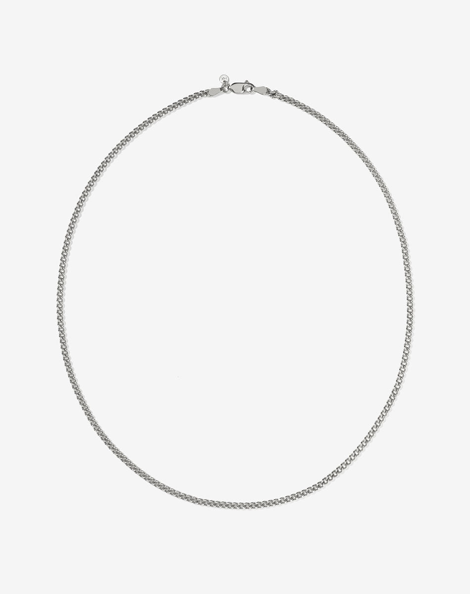 Curb Chain Necklace | Sterling Silver