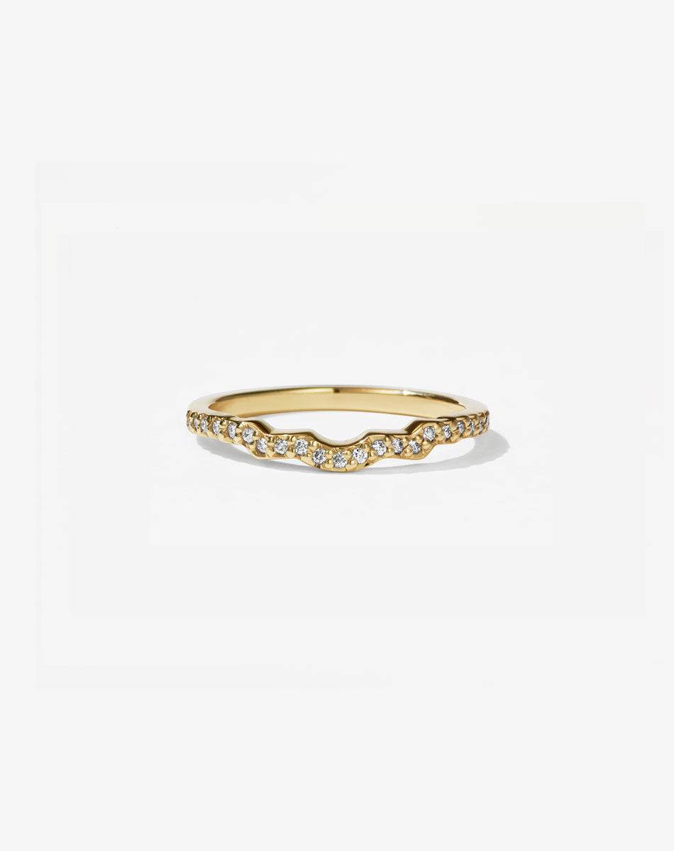 Eternal Band Pave | 14ct Yellow Gold