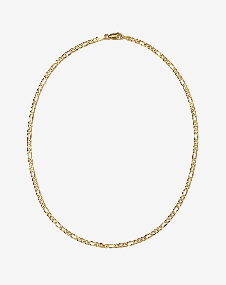 A Figaro fine chain necklace made of 9ct solid gold