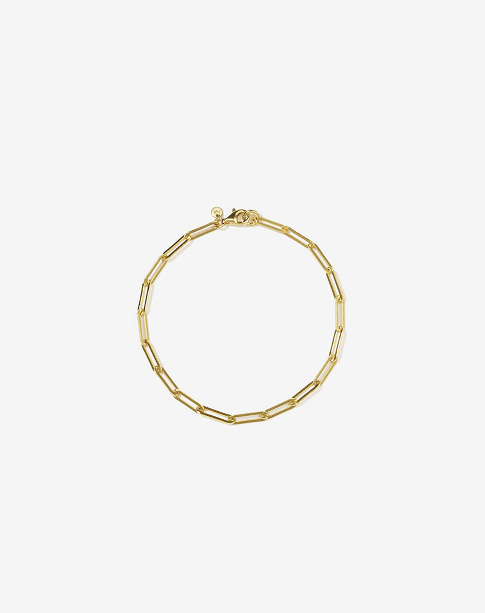 Paperclip Light Bracelet | 23k Gold Plated
