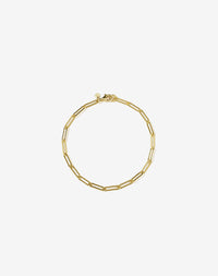 Paperclip Light Bracelet | 23k Gold Plated
