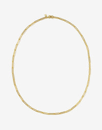 Paperclip Light Necklace | 23k Gold Plated