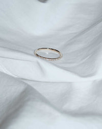 1mm Halo Eternity Band | 14ct White Gold