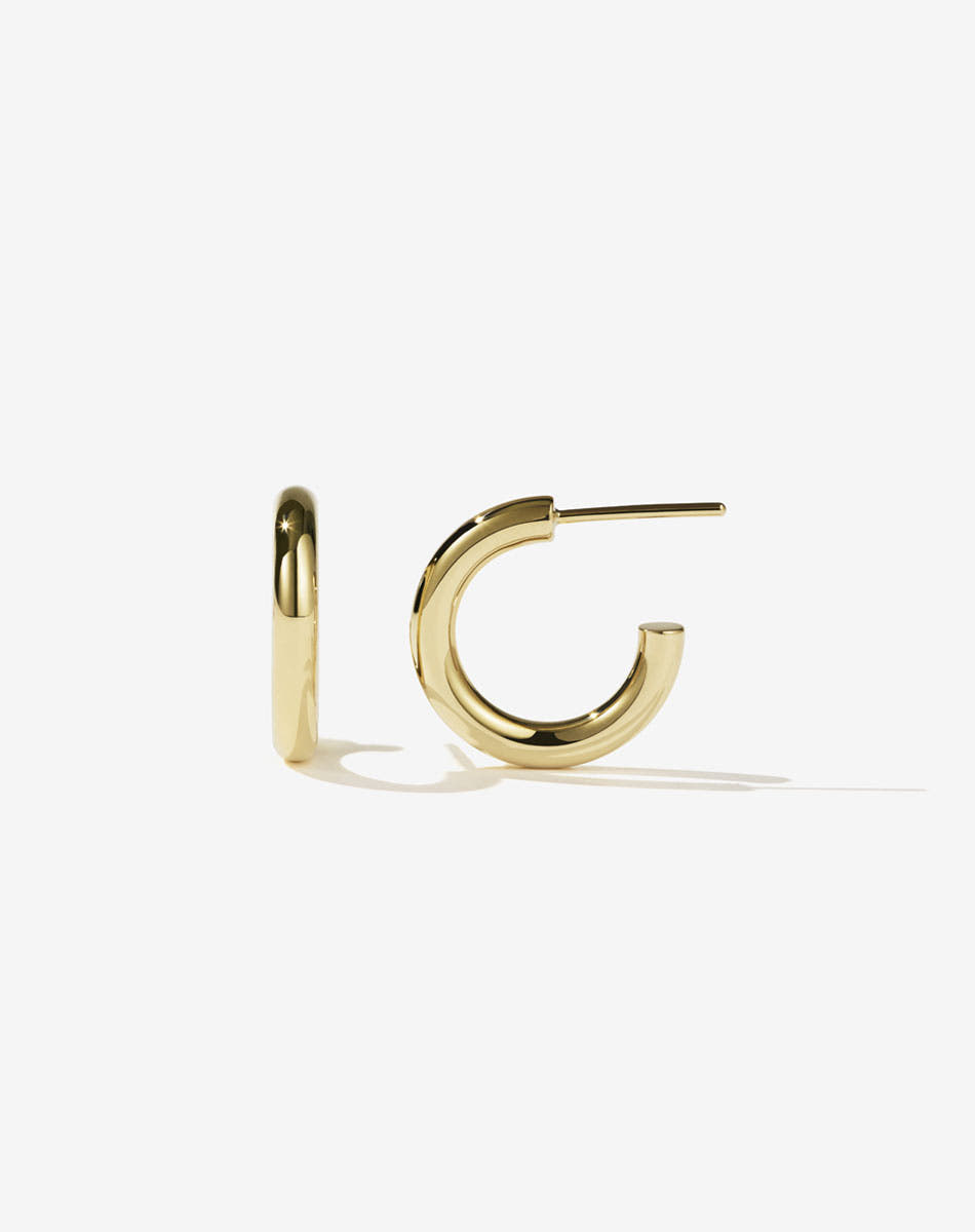 Halo Hoops Midi | 23kt Gold Plated