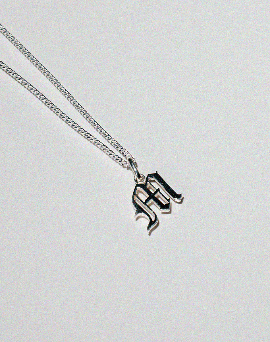 Capital Letter Charm Necklace | Sterling Silver