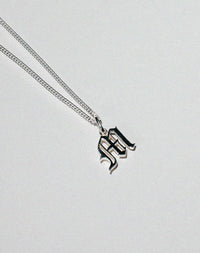 Capital Letter Charm Necklace | Sterling Silver