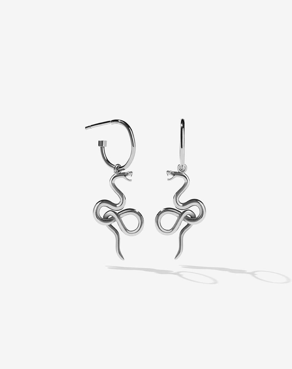 Medusa Signature Hoop Earring | Sterling Silver