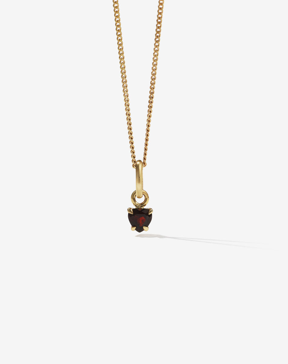 Micro Heart Jewel Necklace | 23kt Gold Plated