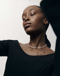 Micro Pearl Necklace | 9ct Solid Gold