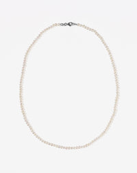 Micro Pearl Necklace | Sterling Silver