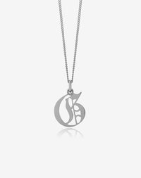 Capital Letter Charm Necklace | Sterling Silver