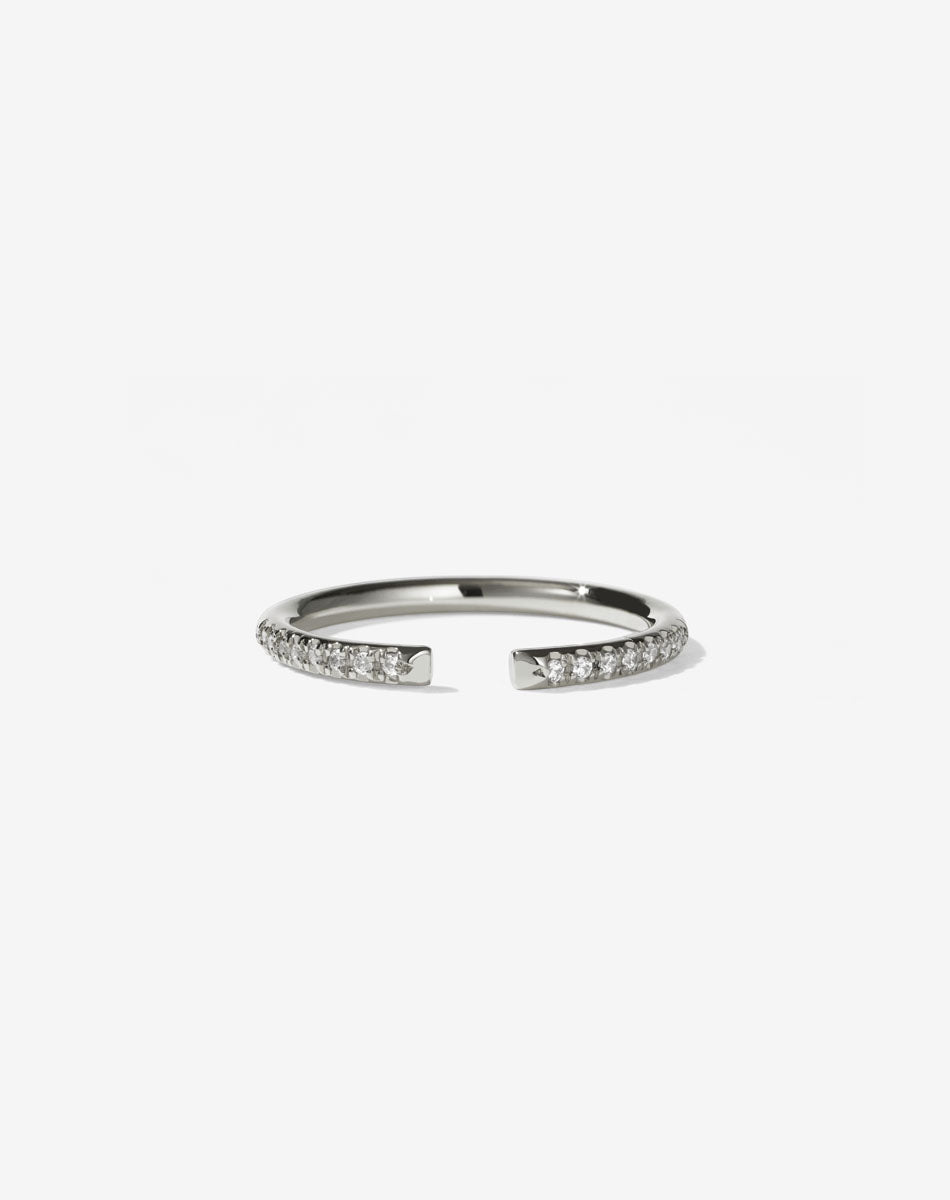 Paloma Band Pave | 14ct White Gold
