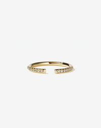 Paloma Band Pave | 9ct Yellow Gold