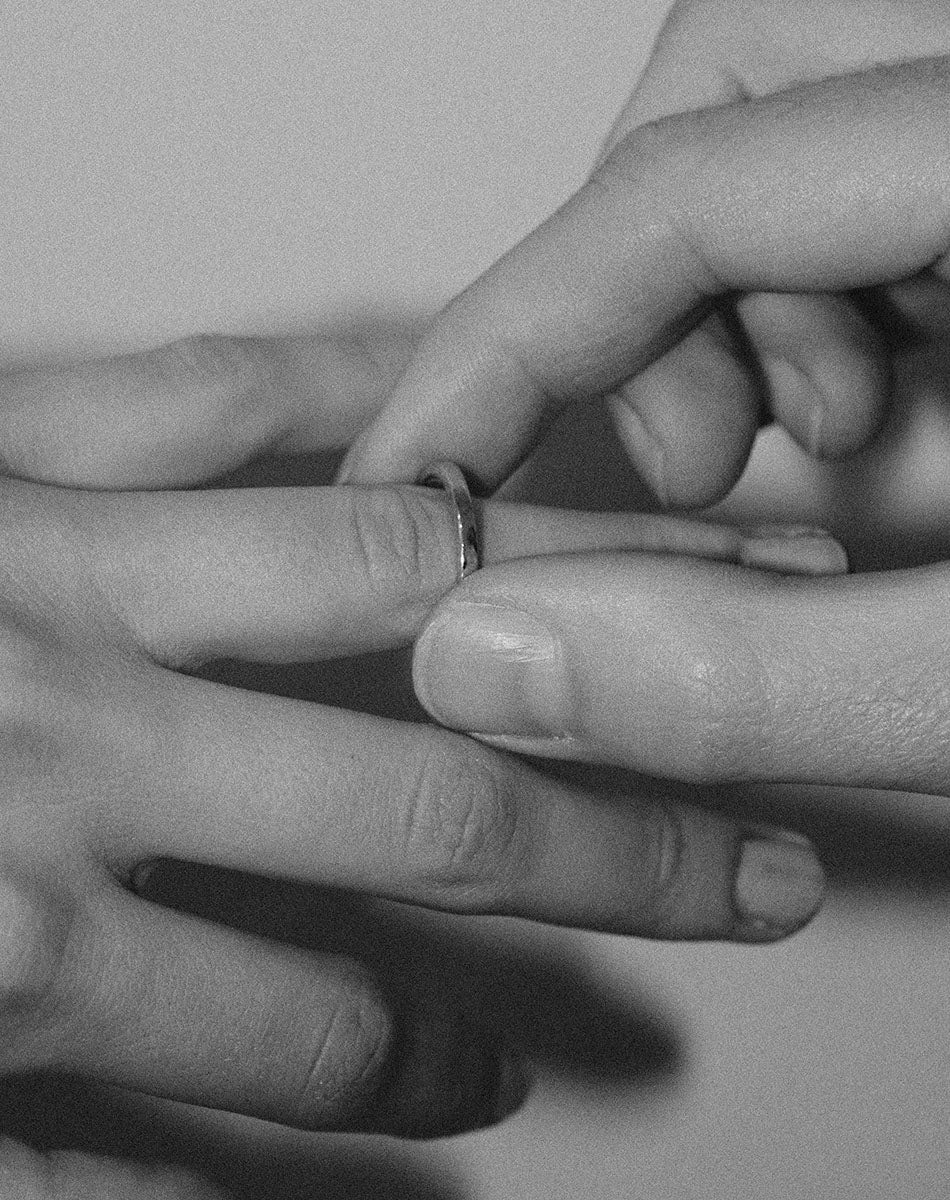 Stand In Ring with Stone | Sterling Silver