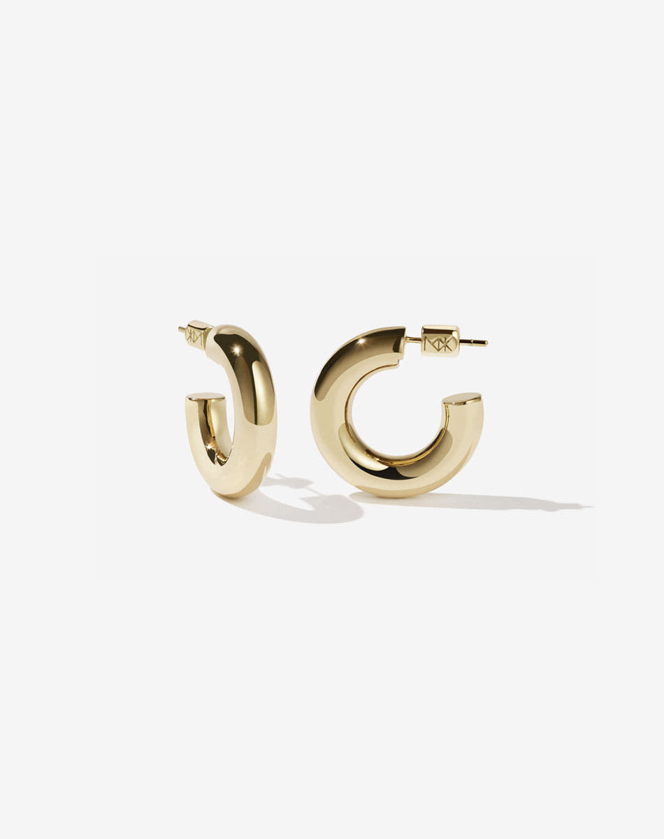 Taboo Mini Hoops | 23k Gold Plated