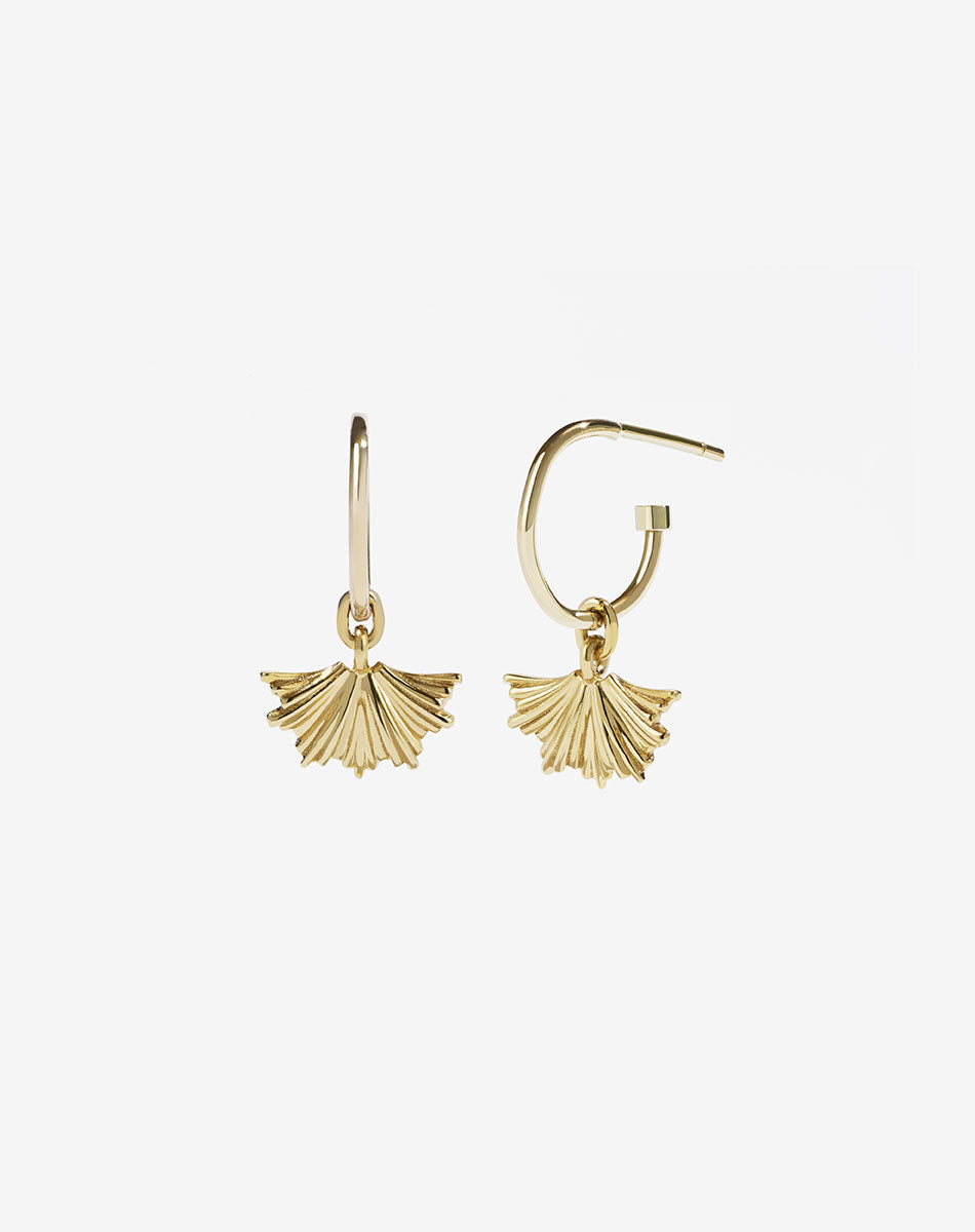 Vita Signature Hoop | 23kt Gold Plated