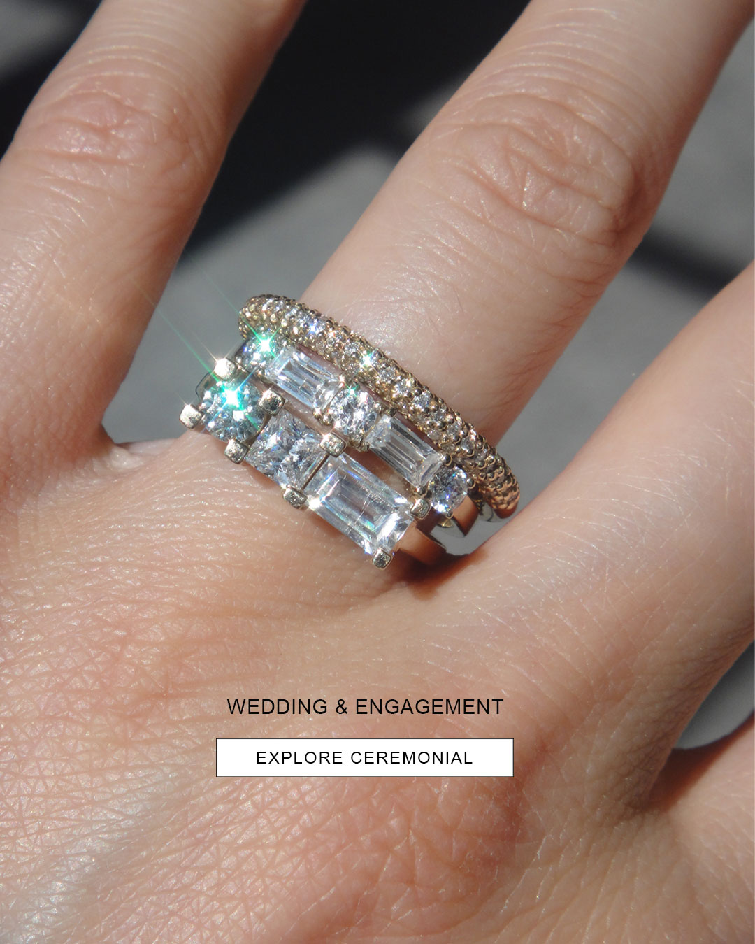 Meadowlark Ceremonial Wedding and Engagement rings
