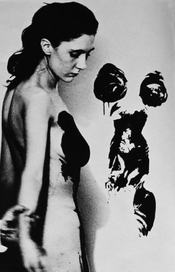 Anthropometry - performance art  by Yves Klein